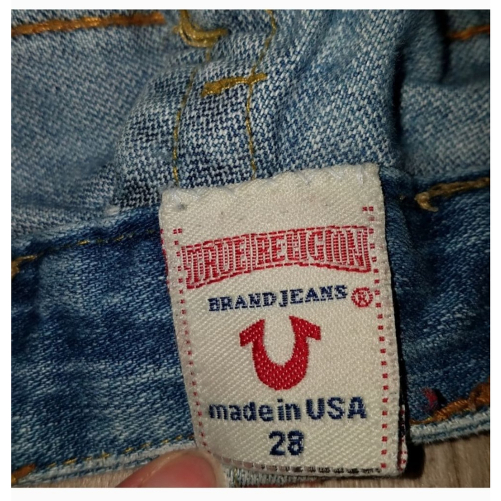 True Religion Women's Bootcut Low Rise Blue 28 Denim Jeans - Picture 6 of 13